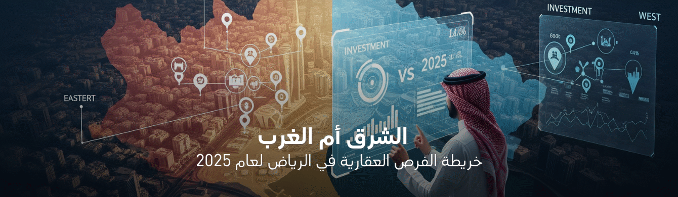 تحليل شامل لأسعار الأراضي وفرص الاستثمار شرق وغرب الرياض
